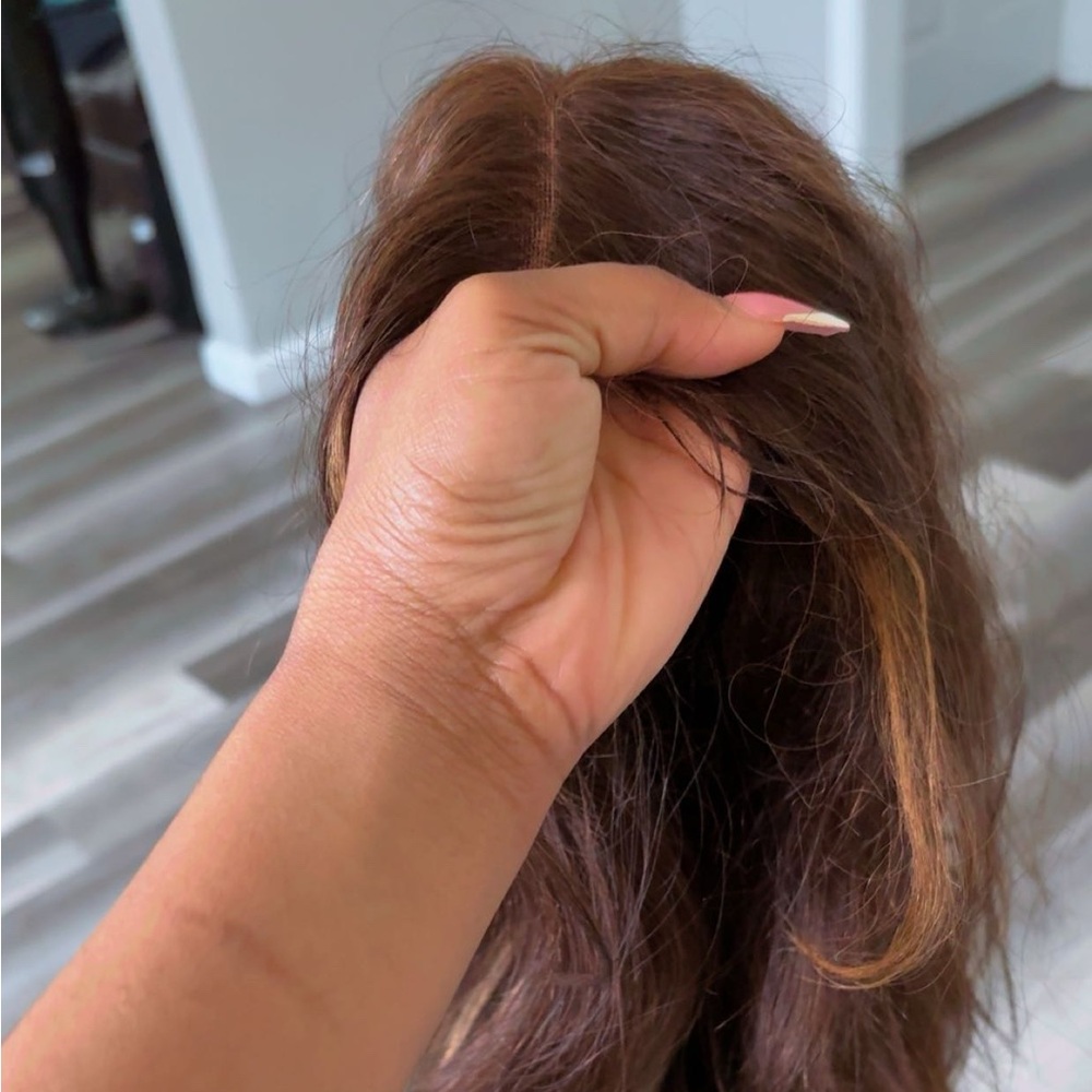 Brown Layered Wavy Hair Wig